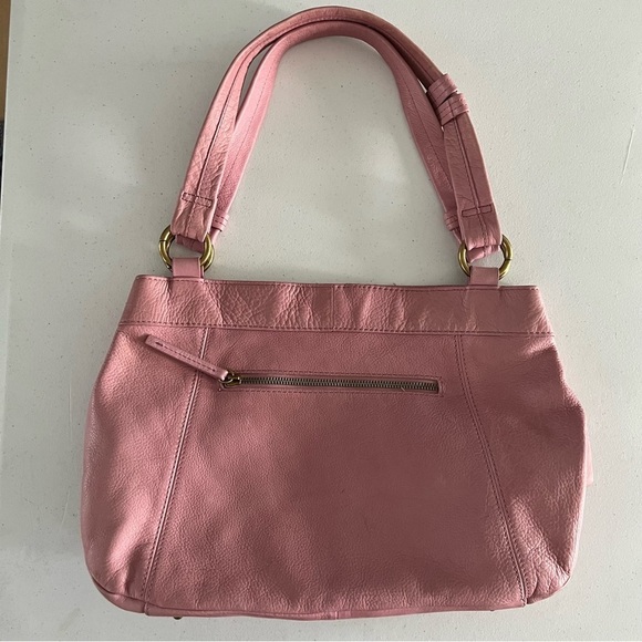 American Leather Co. Java Double Handle Shopper Pink - Picture 2 of 16